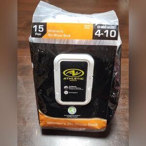Athletic Works No Show Socks - 15 Pairs